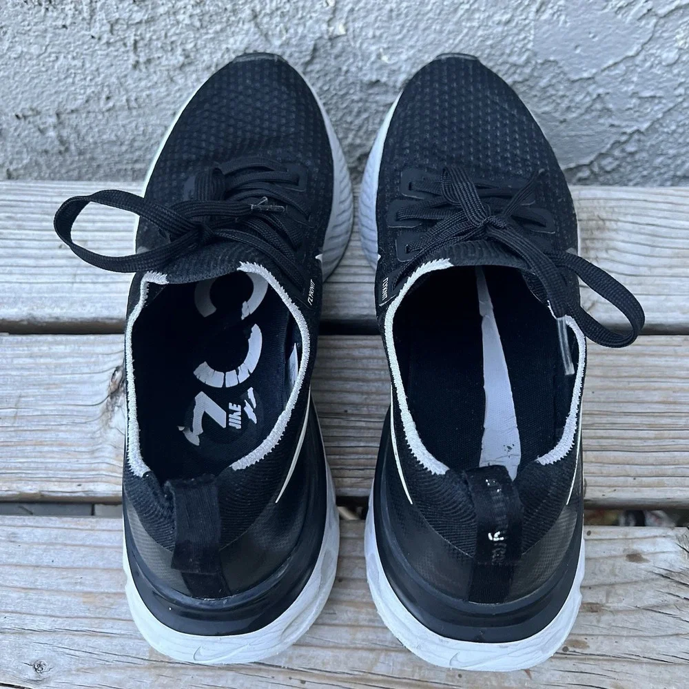 Nike Shoes Men Size 10 React Infinity Run Flyknit Running CD4371-002 BLACK
